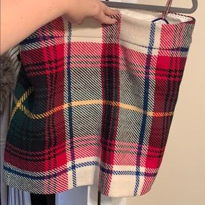 J, crew skirt plaid